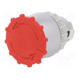 1 pcs x SPAMEL - SP22-B - Switch: emergency stop, 22mm, Stabl.pos: 2, red, IP65, mushroom
