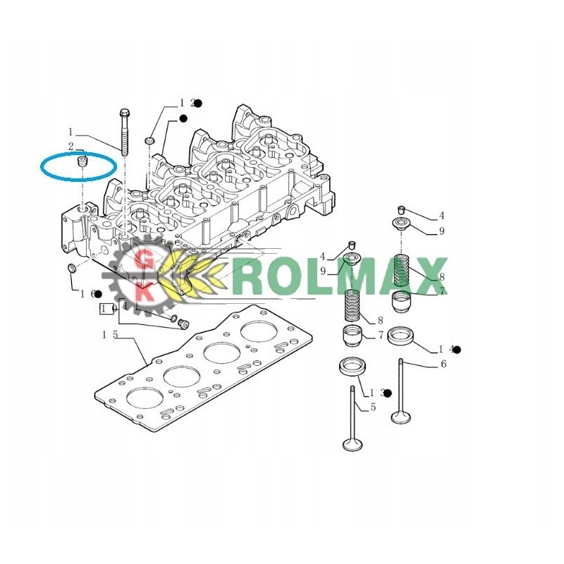 Pipe cap 1 2 14 new holland 4895078