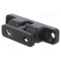 1 pcs x ELESA+GANTER - GN 4490-ZD-50-2-SW - Ball catches, W: 12mm, L: 50mm, cast zinc, black, 55N