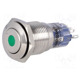 1 pcs x ONPOW - LAS2-GQF-11ZD/G24V/S-P - Switch: vandal resistant, Pos: 2, SPDT, 0.5A/220VAC, 1A/24VDC, IP65
