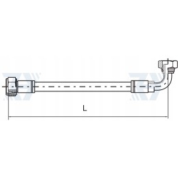 Hydraulic hose line AK DN10 M18 D 1600 330bar