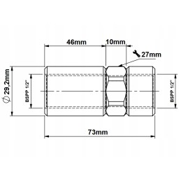 Safety valve for trailer vuba aa 1 2 set