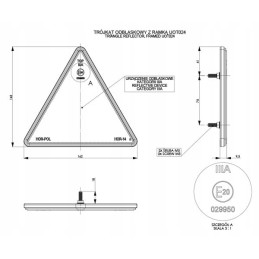 Combination lamps for a trailer with triangles, set