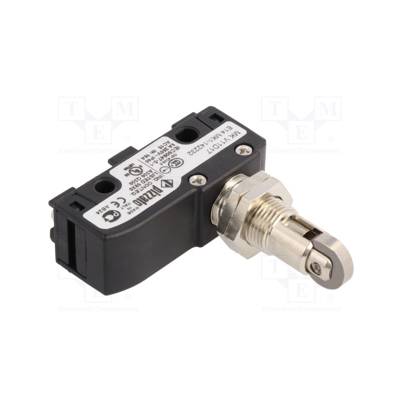 1 pcs x PIZZATO ELETTRICA - MK V11D17 - Microswitch SNAP ACTION, 6A/250VAC, 5A/24VDC, SPDT, ON-(ON), IP40