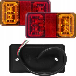 A set of combination lamps for a trailer with triangles