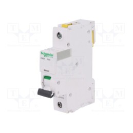 1 pcs x SCHNEIDER ELECTRIC - A9F05106 - Circuit breaker, 230VAC, Inom: 6A, Poles: 1, for DIN rail mounting