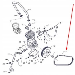 4pk970 multi V-belt 4pk x 970 lp