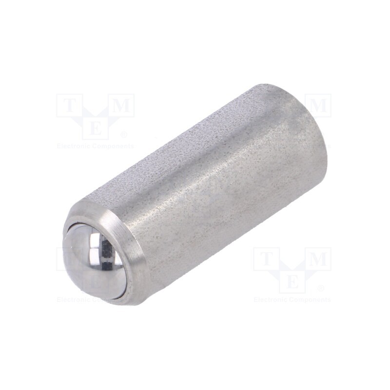 1 pcs x ELESA+GANTER - GN 614.3-8-NI - Ball latch, stainless steel, L: 18mm, F1: 24N, F2: 45N, Øout: 8mm