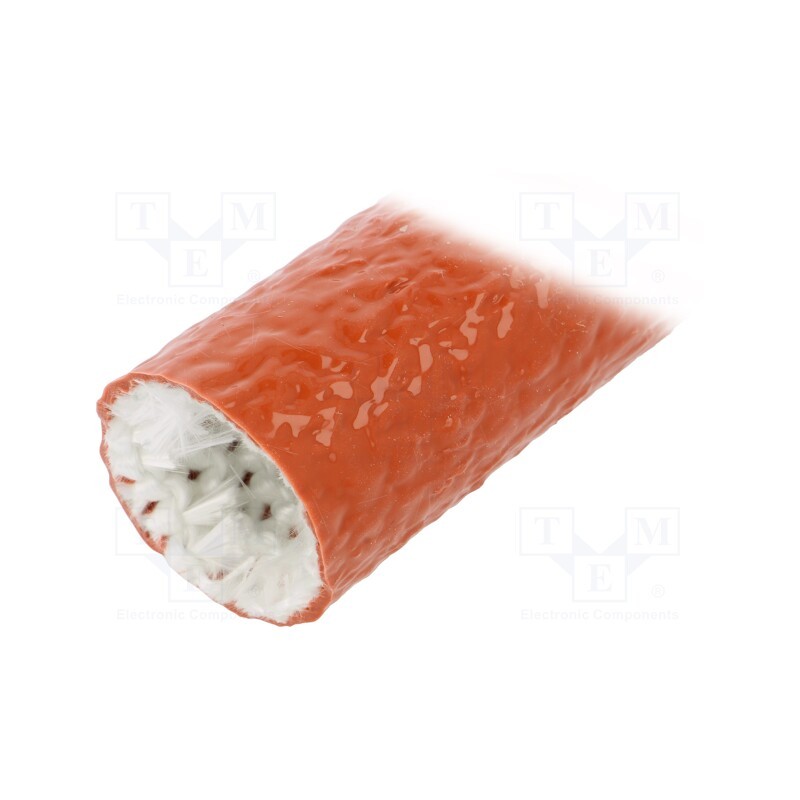 30 m x ANAMET EUROPE - 336.822.3 - Insulating tube, Size: 22, fiberglass, L: 30m, -55÷260°C, Øout: 28mm