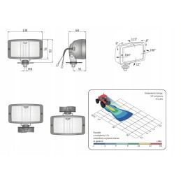 Halogen work lamp Wesem LPR6 27381 138x78