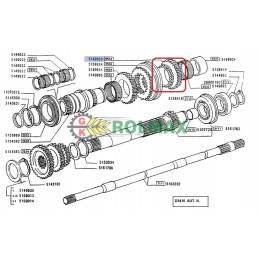 Drive sprocket fiat f120 f140 5149950