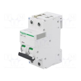 1 pcs x SCHNEIDER ELECTRIC - A9F04620 - Circuit breaker, 400VAC, Inom: 20A, Poles: 1+N, Charact: C, 6kA, IP20