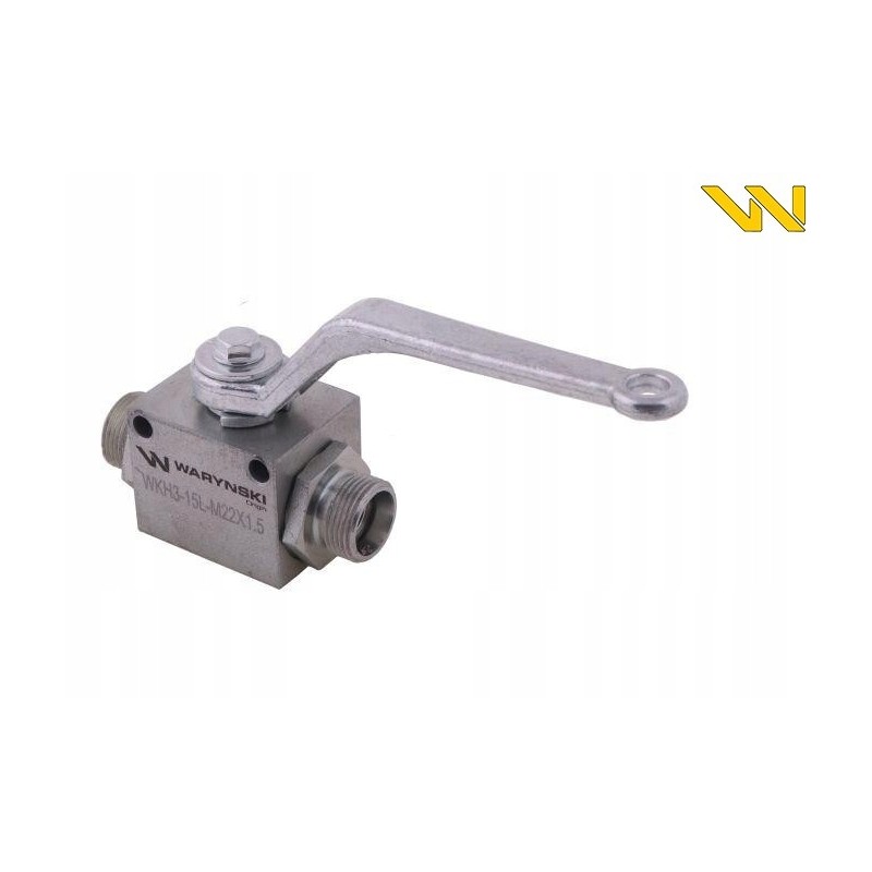 3-way hydraulic ball valve 3 2 m22x1 5 15