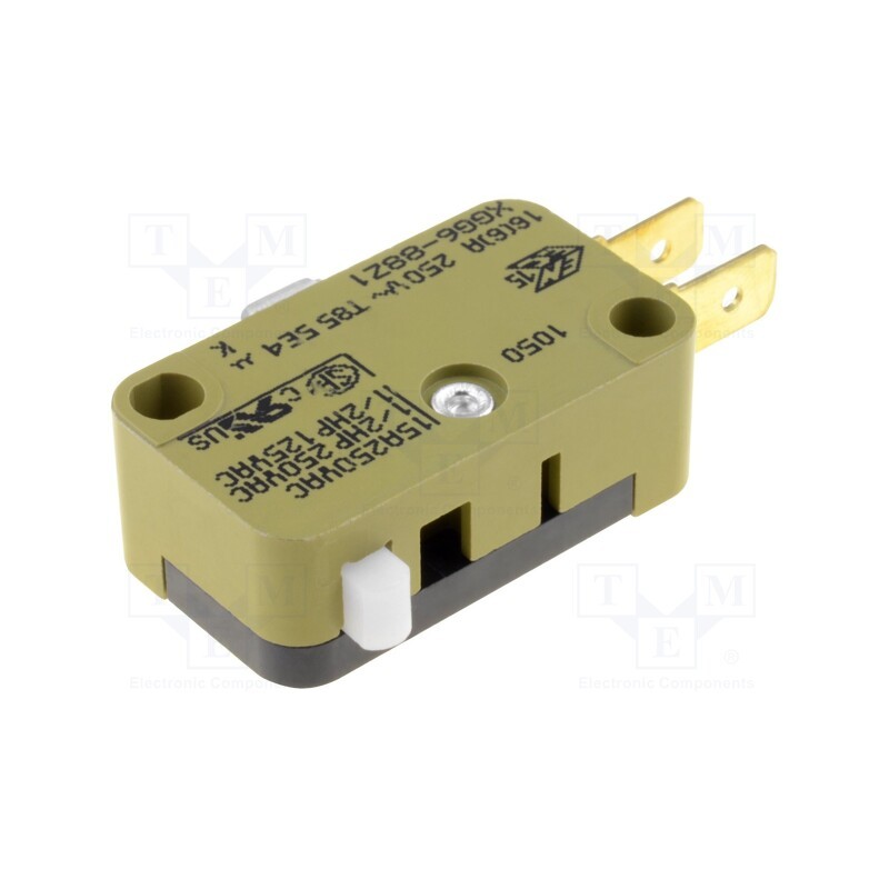 1 pcs x SAIA-BURGESS - XGG6-88Z1 - Microswitch SNAP ACTION, 16A/250VAC, without lever, SPDT, Pos: 2