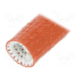 30 m x ANAMET EUROPE - 336.816.3 - Insulating tube, Size: 16, fiberglass, L: 30m, -55÷260°C, Øout: 22mm