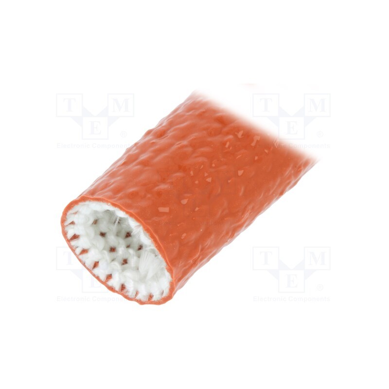 30 m x ANAMET EUROPE - 336.816.3 - Insulating tube, Size: 16, fiberglass, L: 30m, -55÷260°C, Øout: 22mm