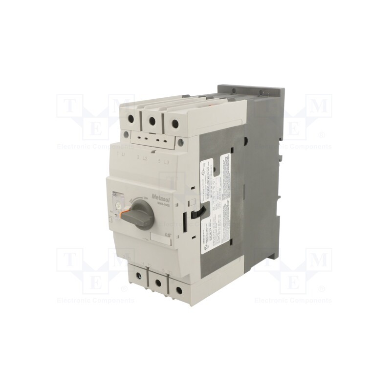 1 pcs x LS ELECTRIC - MMS-100S 100A - Motor breaker, 45kW, 220÷690VAC, for DIN rail mounting, IP20