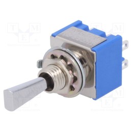 1 pcs x MIYAMA - MS-500J-F - Switch: toggle, Pos: 3, DP3T, (ON)-OFF-(ON), 6A/125VAC, -10÷55°C