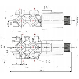 Solenoid valve 6 2 90l min 12v 1 2 walvoil