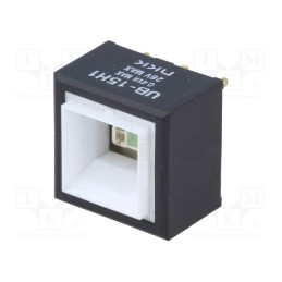 1 pcs x NKK SWITCHES - UB15SKG035F - Switch: push-button, Pos: 2, SPDT, 0.01A/28VAC, 0.01A/28VDC, 200MΩ