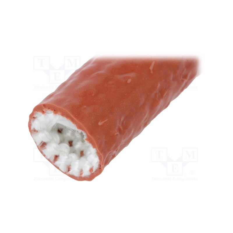 30 m x ANAMET EUROPE - 336.810.3 - Insulating tube, Size: 10, fiberglass, L: 30m, -55÷260°C, Øout: 15mm