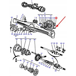 1441244x1 front axle housing screw