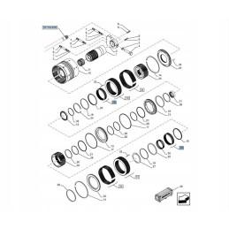 Basket spring new holland t5 t6 t6000 tsa 8186418