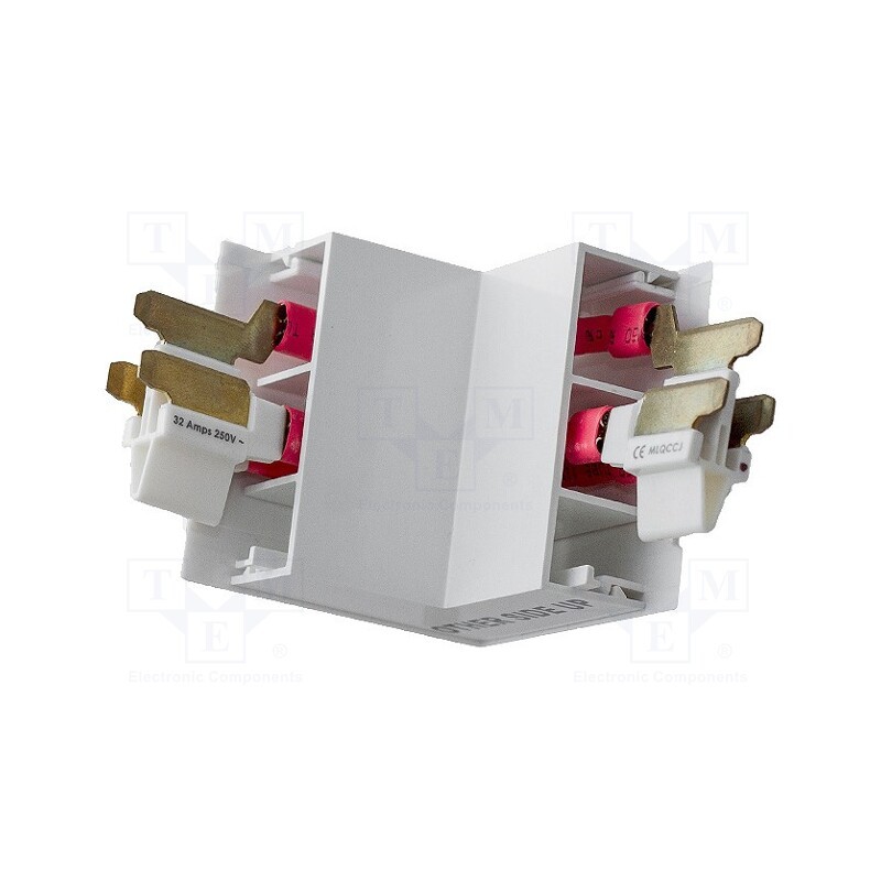 1 pcs x MAINLINE POWER - MLECJW - Angle external connector, white