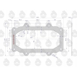 Steering column gasket krazelite 0 8mm