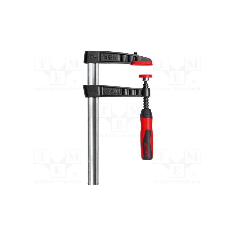 1 pcs x BESSEY - TG10-2K - Parallel clamp, cast iron, with handle, Grip capac: max.100mm