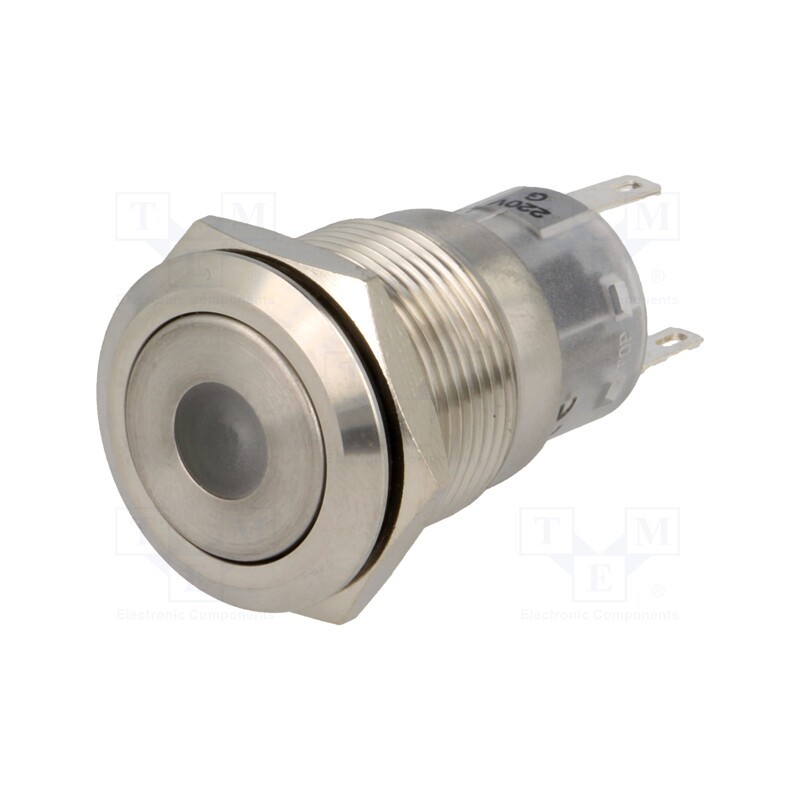 1 pcs x ONPOW - LAS1-AGQ-11D/G/220V - Switch: vandal resistant, Pos: 2, SPDT, 0.5A/220VAC, 1A/24VDC, IP67