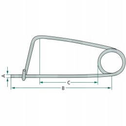 Safety pin 3 mm 23420