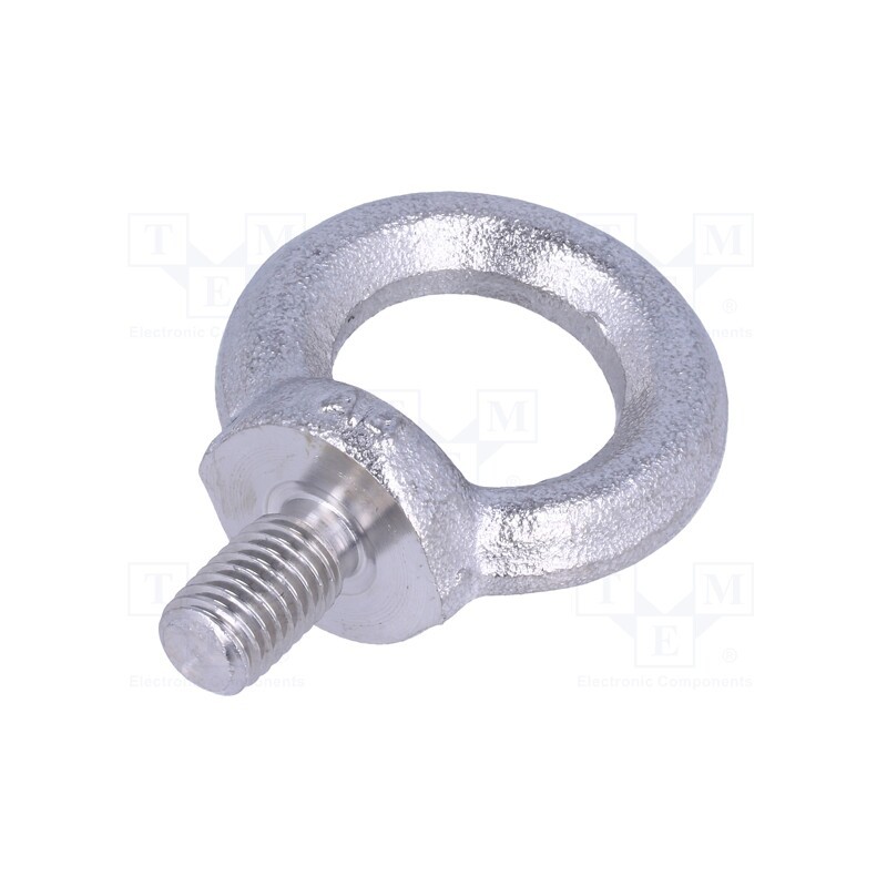 1 pcs x ELESA+GANTER - DIN 580-M12-NI - Lifting eye bolt, M12x20, Head: eye, A2 stainless steel, DIN 580