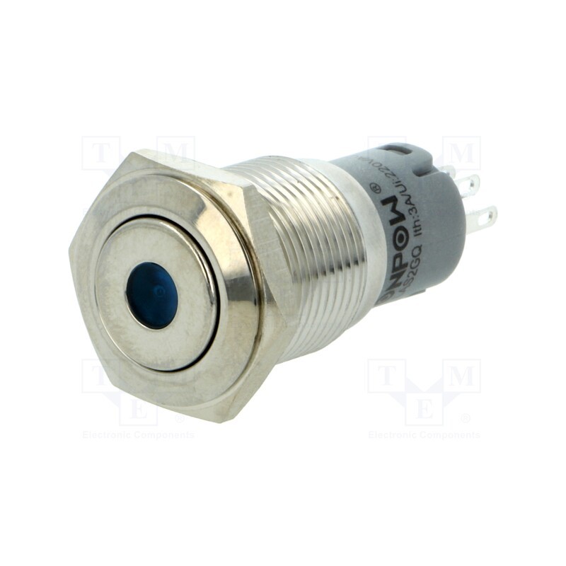 1 pcs x ONPOW - LAS2-GQF-11ZD/B24V/S-P - Switch: vandal resistant, Pos: 2, SPDT, 0.5A/220VAC, 1A/24VDC, IP65