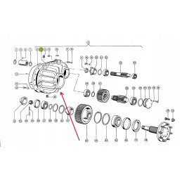 643461 0 reduction gear housing