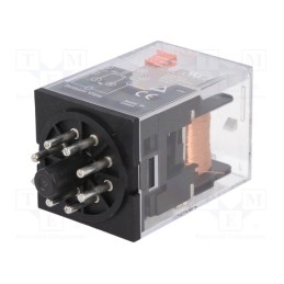 1 pcs x OMRON - MKS2P DC24 - Relay: electromagnetic, DPDT, Ucoil: 24VDC, Icontacts max: 10A