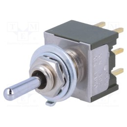 1 pcs x NKK SWITCHES - M2028SS4G03 - Switch: toggle, Pos: 3, DP3T, (ON)-OFF-(ON), 6A/125VAC, -30÷85°C
