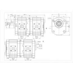 Hydraulic gear pump 0510565335