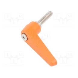 1 pcs x ELESA+GANTER - GN 101.1-14-M6-25-OS - Lever, adjustable, Thread len: 25mm, Lever length: 45mm