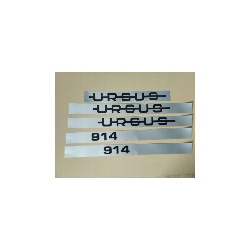 Ursus 914 hood sticker set