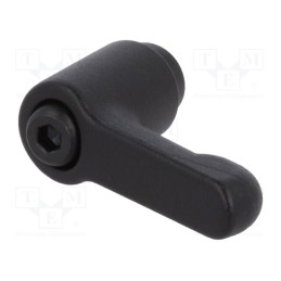 1 pcs x ELESA+GANTER - GN 300-30-B5-SW - Lever, adjustable, Slider height: 24.5mm, Body: black