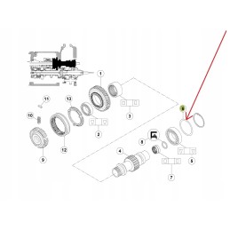 7700003733 gearbox intermediate shaft distance