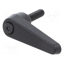 1 pcs x ELESA+GANTER - GN 101-14-M6-25-SW - Lever, adjustable, Thread len: 25mm, Lever length: 45mm