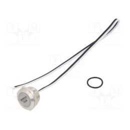 1 pcs x ONPOW - MTA19F-10E/Y/Y/24V/S - Switch: vandal resistant, Pos: 2, SPST-NO, 50mA/24VDC, IP65, yellow