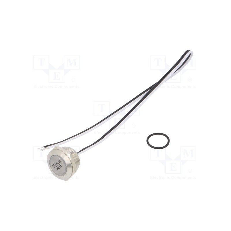 1 pcs x ONPOW - MTA19F-10E/Y/Y/24V/S - Switch: vandal resistant, Pos: 2, SPST-NO, 50mA/24VDC, IP65, yellow