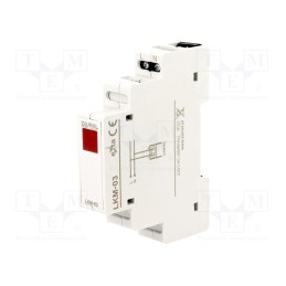 1 pcs x ZAMEL - LKM-03-10 - Module: voltage indicator, 230VAC, IP20, for DIN rail mounting