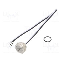 1 pcs x ONPOW - MTA19F-10E/Y/Y/12V/S - Switch: vandal resistant, Pos: 2, SPST-NO, 50mA/24VDC, IP65, yellow