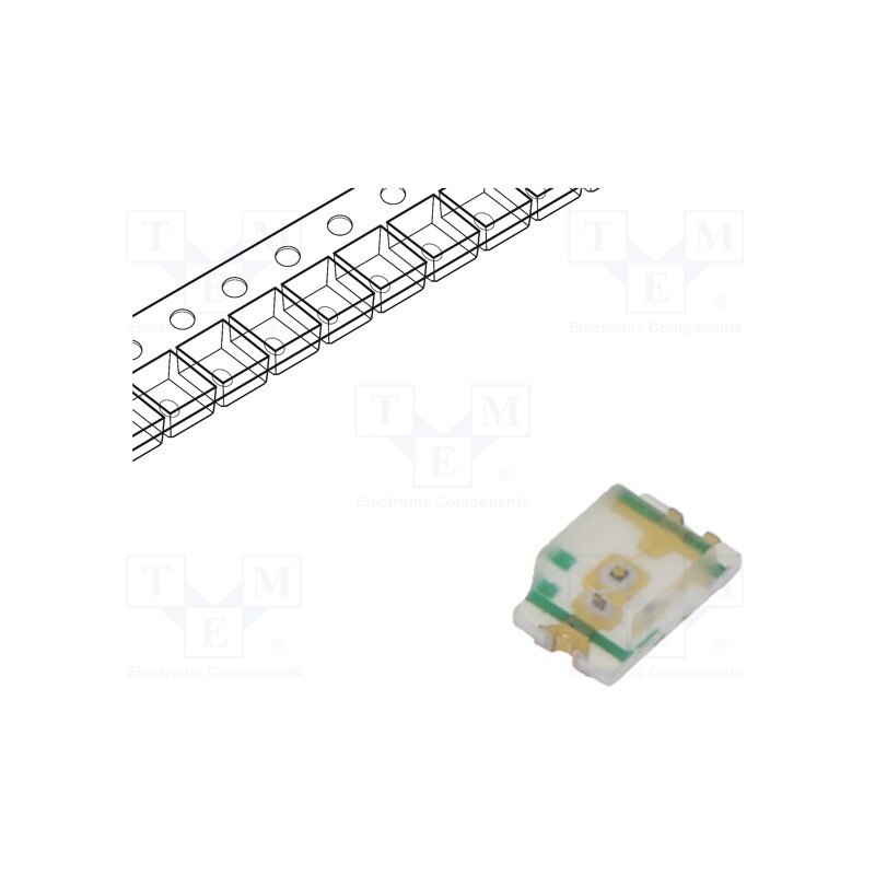 5 pcs x ROHM SEMICONDUCTOR - SML-H12P8TT86 - LED, SMD, 0805, green, 2.5÷4mcd, 2x1.25x0.8mm, 2.2V, 20mA, 54mW