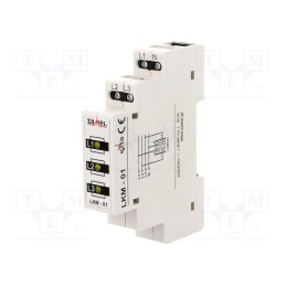 1 pcs x ZAMEL - LKM-01-30 - Module: voltage indicator, 3x400VAC, IP20, for DIN rail mounting
