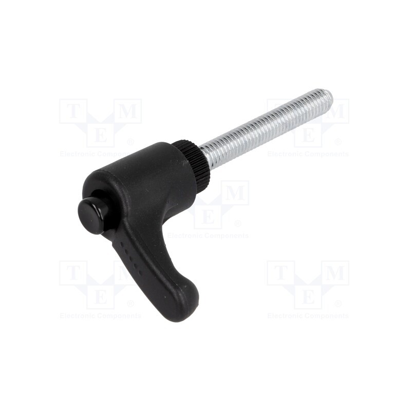 1 pcs x ELESA+GANTER - ERX.30 P-M6X40-C1 - Lever, adjustable, Thread len: 40mm, Lever length: 30mm, -30÷130°C